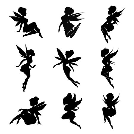 This is an image of Free Printable Fairy Silhouette inside unicorn silhouette This is a graphic of Free Printable Fairy Silhouette inside unicorn silhouette